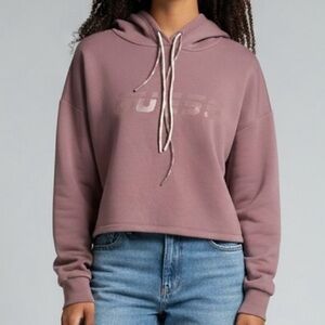 Guess Detail Hoodie in Purple
